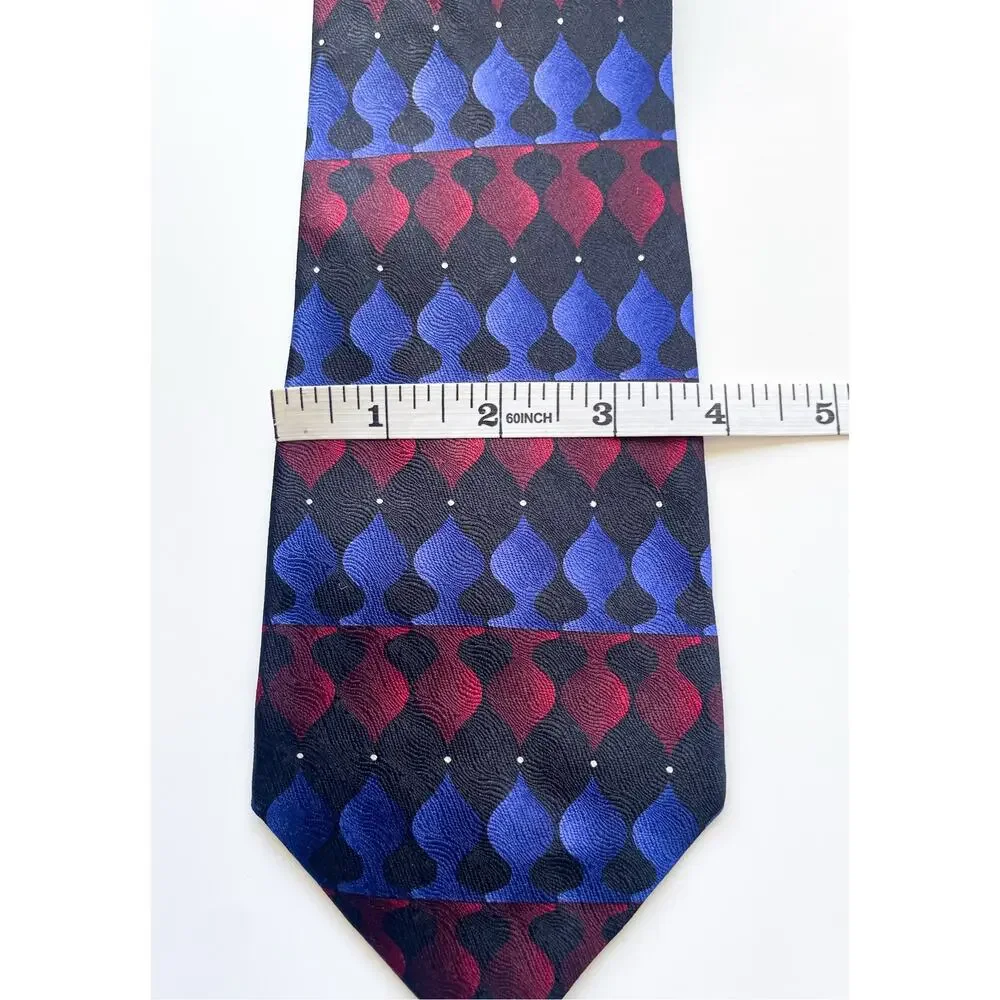 Men's Vintage Grateful Dead Ace Sixth Set Blue and Red Psychedelic Neck Tie